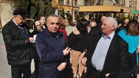 Azay Quliyev seçicilərilə görüş keçirib - FOTOLAR