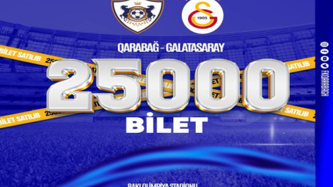 “Qarabağ” - “Qalatasaray” matçı: 2 saata 25 min bilet satıldı
