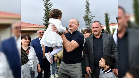 Talış kəndində tarixi gün - FOTOLAR