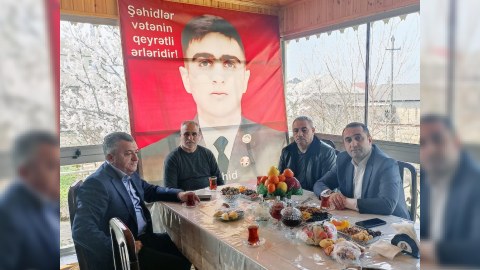 Abşeronda şəhid ailələri ziyarət edilib - FOTO