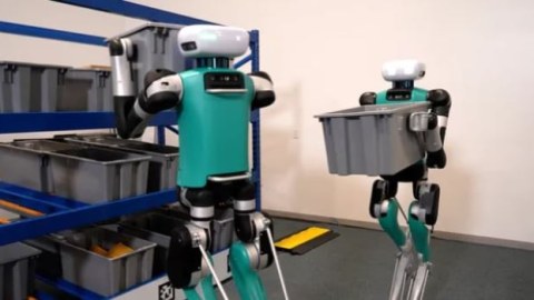 Başı və gözü olan ikiayaqlı robot hazırlandı - VİDEO