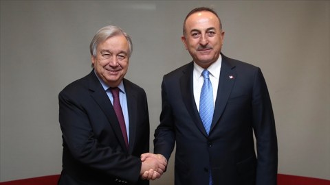 Çavuşoğlu Quterreşlə taxıl sazişini müzakirə etdi