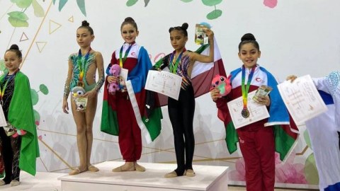 Gimnastlarımız beynəlxalq turnirdən 9 qızılla qayıdıblar