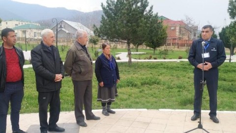 “Açıq mikrofon” aksiyası Oğuzda keçirildi - FOTOLAR