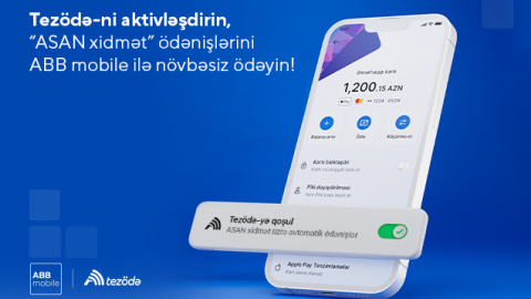 “ASAN xidmət” ödənişlərini ABB mobile ilə növbəsiz ödə!