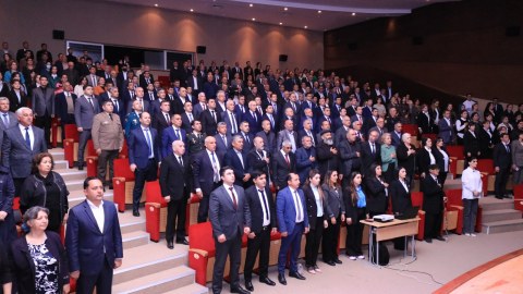 Neftçalada Heydər Əliyevlə bağlı konfrans keçirilib - FOTO
