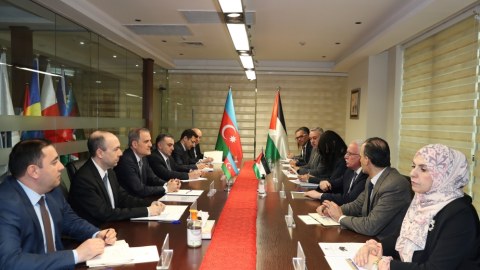 Azərbaycan və Fələstin XİN rəhbərləri Ramallada görüşdü