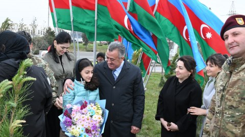 Abşeronda ağacəkmə aksiyası keçirilib - FOTOLAR