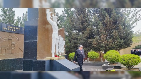 Hacıqabulda soyqırımı qurbanları anılıb - FOTOLAR
