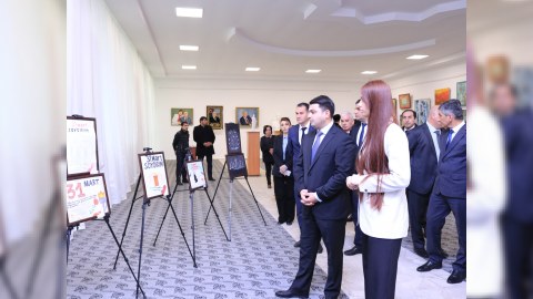 Neftçalada Soyqırım qurbanları anıldı - FOTO