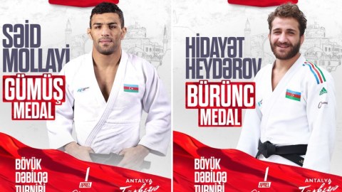 Cüdoçularımız “Böyük dəbilqə”də iki medal qazandı