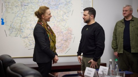 Zelenski Avropa Şurasının baş katibi ilə görüşdü 