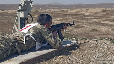 Hərbçilər arasında yarış keçirildi - FOTO