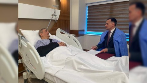 Fazil Mustafanın xəstəxanadan ilk FOTOSU 
