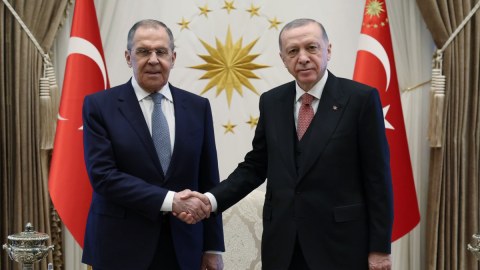 Ərdoğan Lavrovu qəbul edib