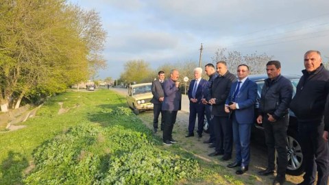 Rafiq Cəlilov suvarma ilə bağlı görülən işlərlə tanış olub - FOTO