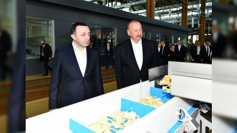 Prezidentlə Baş nazir Qida Şəhərciyində - FOTOLAR 