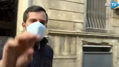 İran səfirliyi qarşısında gərginlik - VİDEO