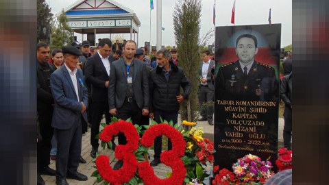 Şəhid kapitan yad edildi - Milli Qəhrəmanların valideynləri də gəldi - FOTOLAR