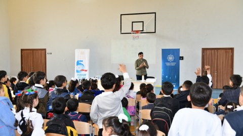Nazirlikdən maarifləndirici sosial kampaniya - FOTOLAR