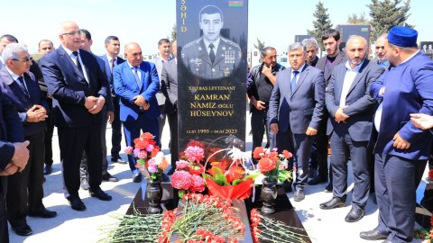 Neftçalada şəhidin 40 mərasimi keçirilib - FOTO