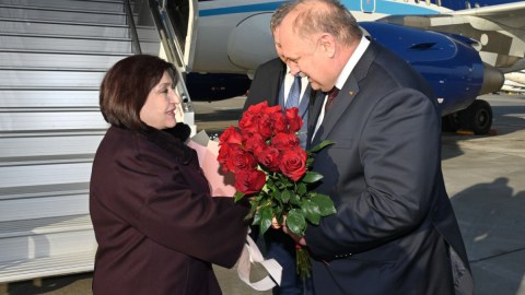Sahibə Qafarova Rusiyada səfərdədir - FOTO