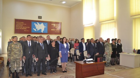 Füzulidə Heydər Əliyevlə bağlı tədbir - FOTOLAR