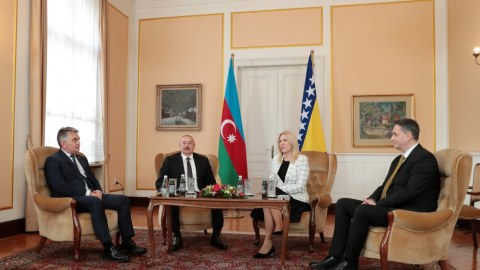 Prezident Bosniya və Herseqovina lideri ilə görüşüb