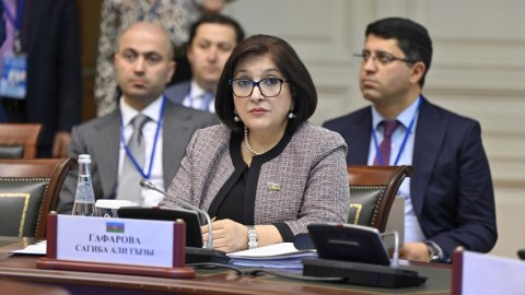 Sahibə Qafarova MDB-nin iclasında - FOTOLAR