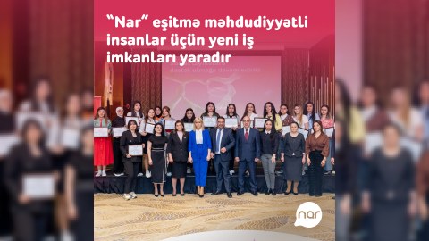 “Nar” eşitmə məhdudiyyətli insanlar üçün yeni iş imkanları yaradır - VİDEO