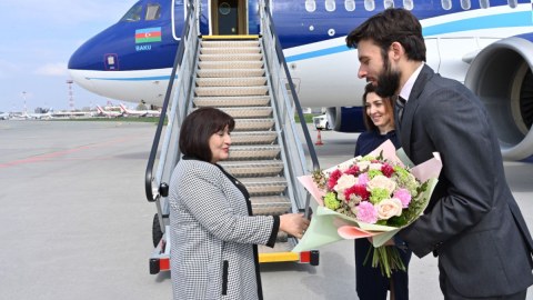 Sahibə Qafarova Polşada səfərdədir