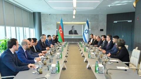Mikayıl Cabbarov İsrailin XİN başçısı ilə görüşdü
