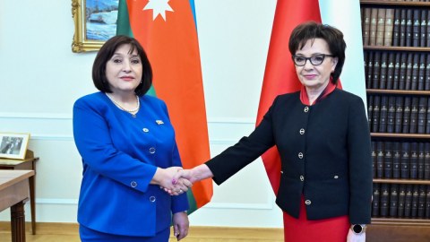 Spiker Polşa Seyminin sədri ilə görüşüb - FOTOLAR