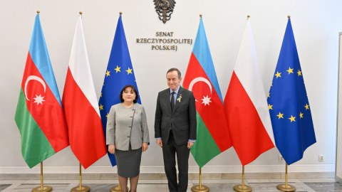 Sahibə Qafarova Polşa Senatının sədri ilə görüşüb - FOTO