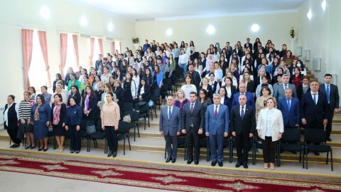 Binəqədidə Heydər Əliyevin 100 illiyinə həsr olunan konfrans - FOTO