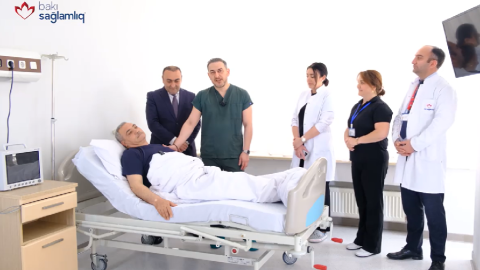 Şəhid atası Bakı Sağlamlıq Mərkəzində əməliyyat olundu - VİDEO