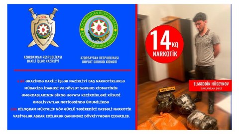 İmişlidə narkotik əməliyyatı - 14 kiloqram...