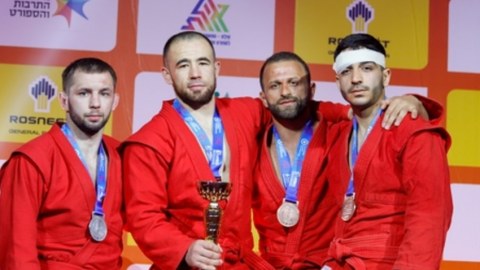 Samboçularımız Avropa çempionatında 4 medal qazandı - FOTOLAR