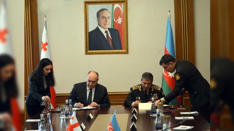Azərbaycan və Gürcüstan arasında müdafiə razılaşması - FOTOLAR