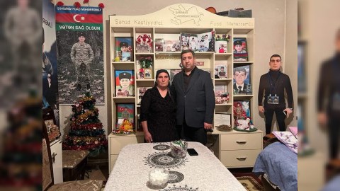 YAP Kəlbəcər rayon Təşkilatı şəhid ailələrini ziyarət edib - FOTOLAR