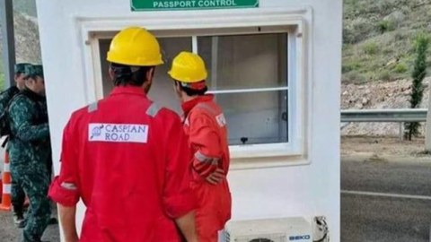 Laçında pasport yoxlanış köşkü qoyulub - FOTO