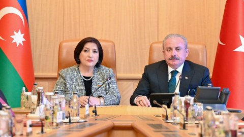 Sahibə Qafarova və Şentop saziş imzaladılar - FOTOLAR