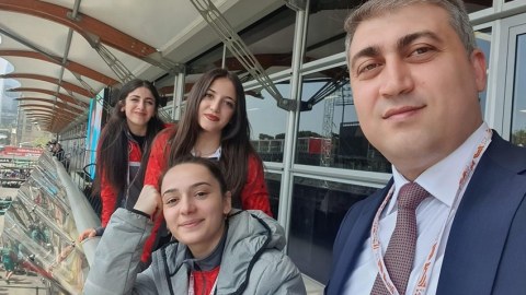 Türkiyəli atletlər "Formula 1"-i izləyirlər