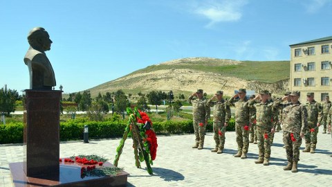 Hərbi hissədə XTQ-nin yaradılması günü qeyd edildi - FOTOLAR