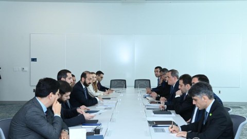 Bayramov və Mirzoyan arasında ikitərəfli GÖRÜŞ - FOTO