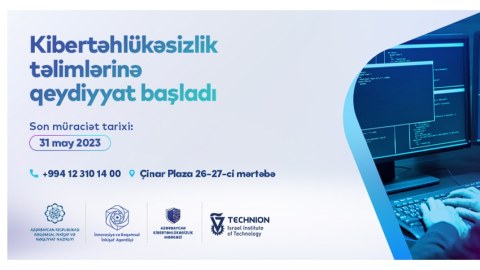 Azərbaycan Kibertəhlükəsizlik Mərkəzinə tələbə qəbulu başlayıb