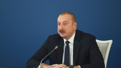 Prezident Şuşada keçirilən konfransda - FOTOLAR+VİDEO