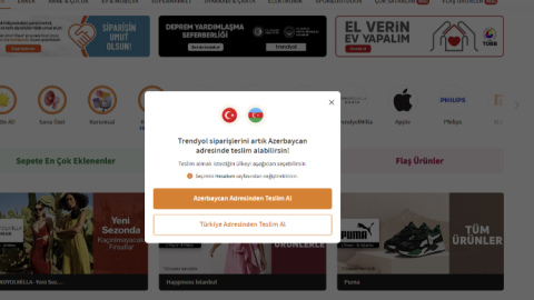 "Trendyol"dan Azərbaycan vətəndaşları üçün YENİLİK