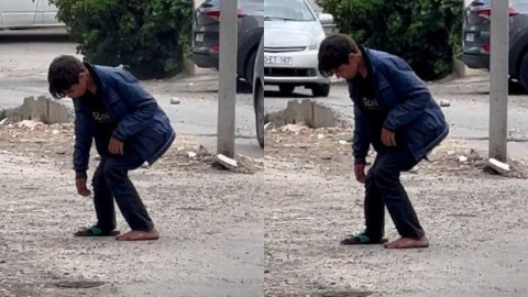 Bakıda narkotik istifadə etdiyi deyilən azyaşlının VİDEOSU