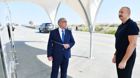 Prezident Şükürbəyli-Cəbrayıl-Hadrut yolunun açılışını etdi